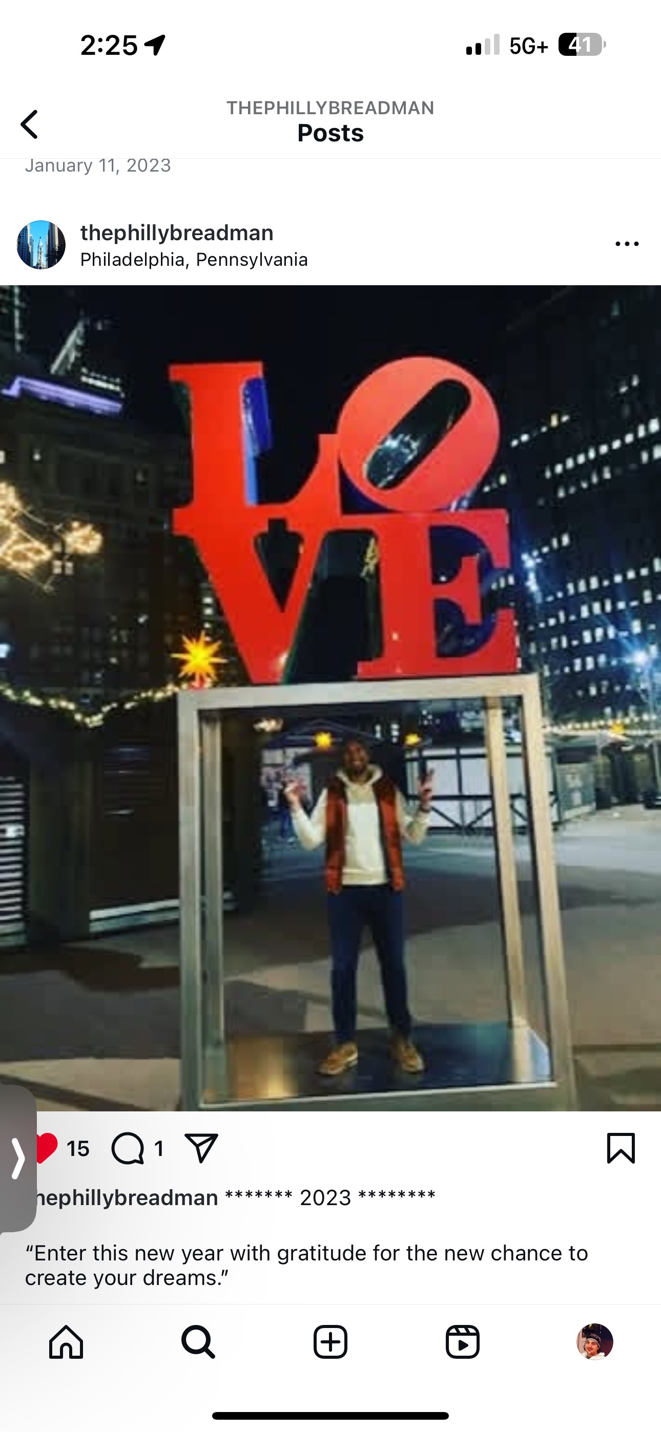 Nick DiGrazio at LOVE Park